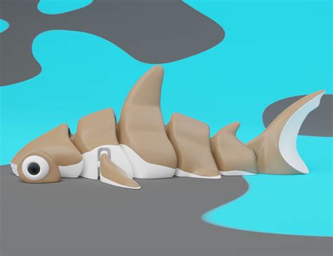 Articulated Hammerhead Shark 2.0 Multicolor od autora JD3D | Stáhněte ...