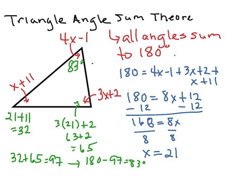 ShowMe - Triangle angle sum theorem