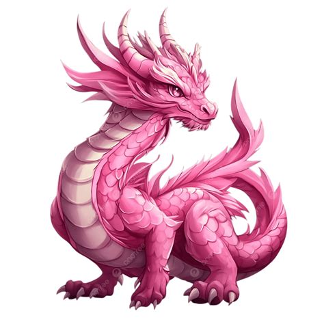 Pink Dragon Cartoon