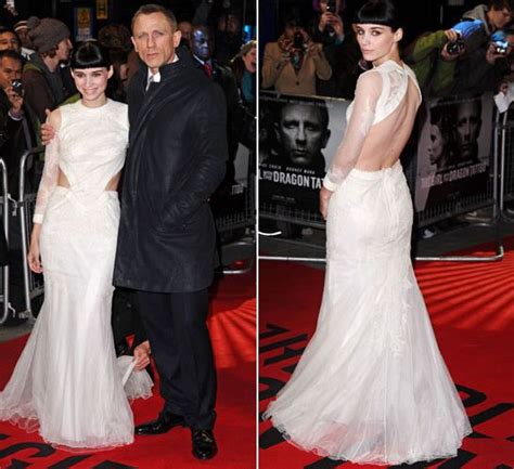 Rooney Mara and Daniel Craig attend the London premiere of The Girl With The Dragon Tattoo