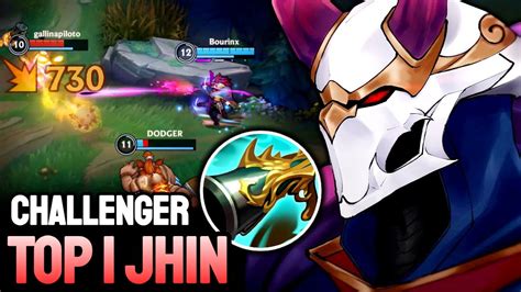 WILD RIFT JHIN TOP 1 JHIN GAMEPLAY CHALLENGER RANKED YouTube