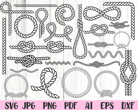 Rope Svg Nautical Rope Svg Nautical Knot Svg Svg Files For Etsy Australia