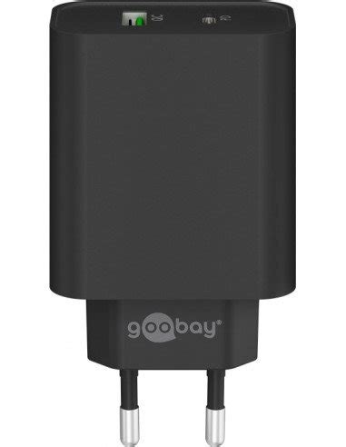 Podwójna szybka ładowarka USB PD QC 45 W czarna Goobay Sklep