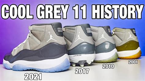 A History Of Jordan XI Cool Grey