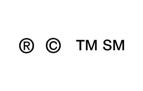 S Mbolos Que Acompa An A Las Marcas Y Su Significado R Tm Sm Y C