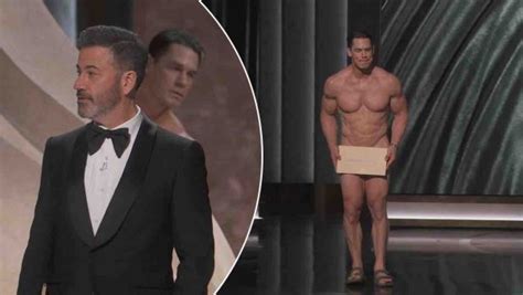 Video John Cena Appears Naked On Stage At The 2024 Oscars WWE News