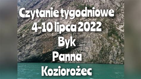 Czytanie Tygodniowe Lipiec Trygon Ziemi Byk Panna