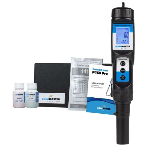 Aquamaster Tools P160 Pro Combo Pen Thermo EC PH PPM TDS Meter