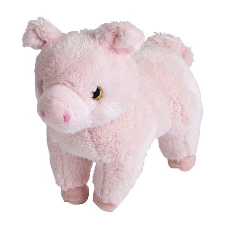 Wild Republic Lil Farm Pink Pig Plush Toy 17cm