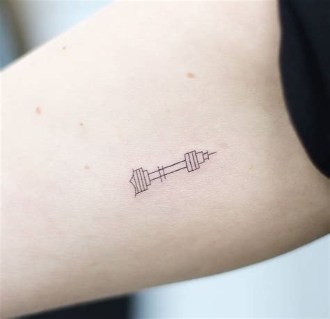 Seoul Tower Tattoo Placed Located On The Inner Arm