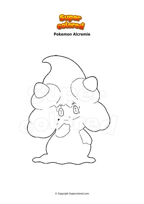 Alcremie Coloring Pages