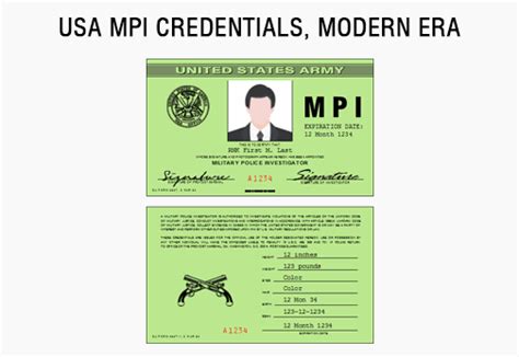 JoySinger S IDs USA MPI Credentials Modern Era