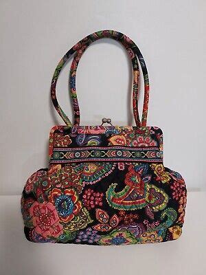 Vera Bradley Alice Kiss Lock Bag Retired Pattern Symphony In Hue Ebay