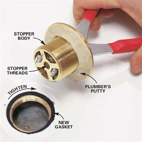 how to change tub drain