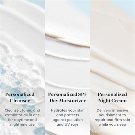 Personalized Cleanser Spf Day Moisturizer Night Cream Set Proven