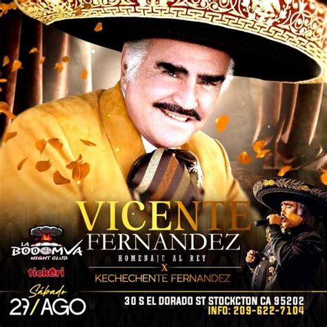 VICENTE FERNANDEZ HOMENAJE AL REY EN VIVO ! STOCKTON CALIFORNIA Tickets ...