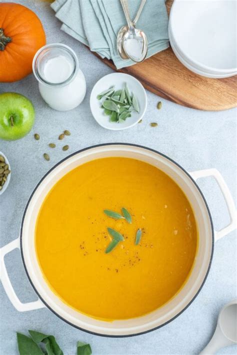 Roasted Pumpkin Apple Soup Flavor The Moments