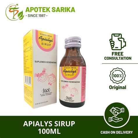 jual apialys sirup ml multivitamin lengkap pertumbuhan anak