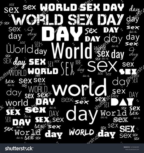 World Sex Day Word Cloudworld Sex Stock Illustration 1410446303