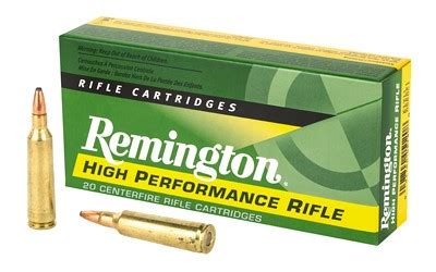 Remington High Performance Rifle 22-250 Remington 55 Grain PSP 20 Round ...