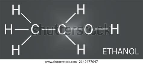 Alcohol Ethanol Ethyl Alcohol Molecule Chemical Stock Vector Royalty Free 2142477047