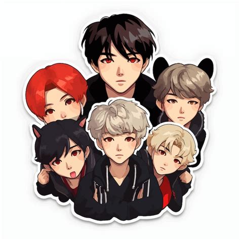 Premium Vector Kpop Cool Sticker Design Vector Art