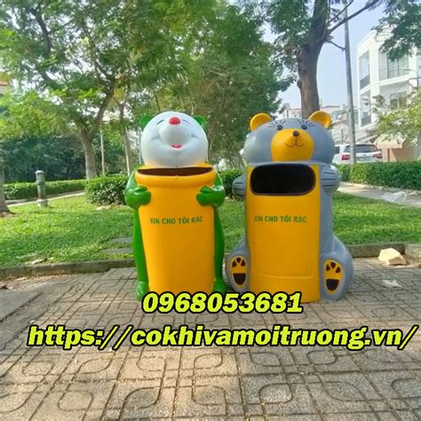 thung rac nhua composite gau truc