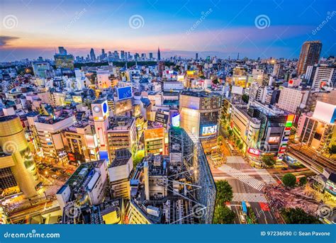 shibuya tokyo japan cityscape stock photo image  modern high
