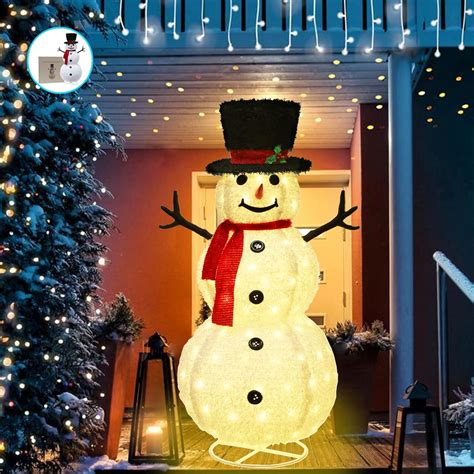 Snowman Christmas Decorations Outdoor Foyoto 4ft Collapsible Christmas Plush