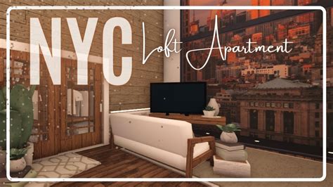 Nyc Loft Apartment K Bloxburg Speedbuild Youtube