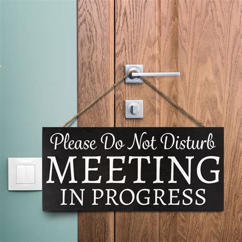 In A Meeting Sign Meeting in Progress Meeting Office Sign - Etsy