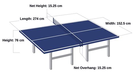 Ping Pong Table Dimensions - What Is Standard Ping Pong Table Size?