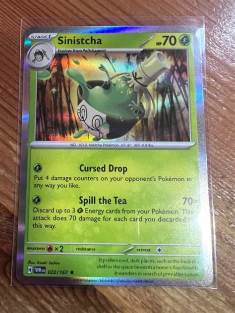 Sinistcha Sv Twilight Masquerade Pokemon Rare Holo Tcg