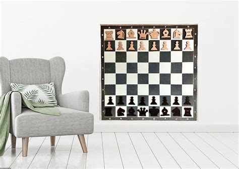 Wall Chess Set. Magnetic Chess Set. Demonstrative chess. Wall hanging ...