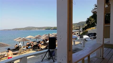 Navagos Beach Bar Near Paliouri Halkidiki Youtube