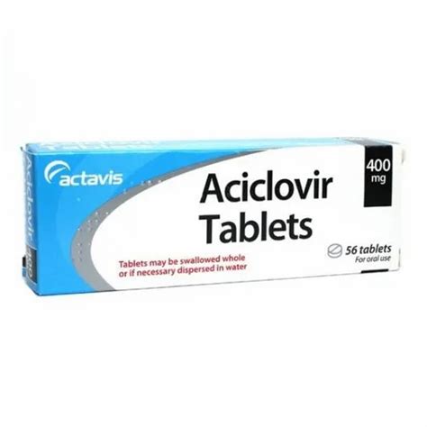 400 Mg Acyclovir Tablet Packaging Type Strip Rs 292 Pack Malladi