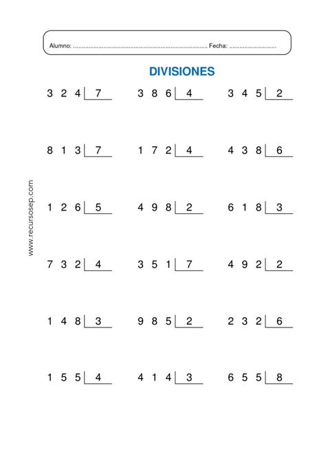 Divisiones De Tres Cifras