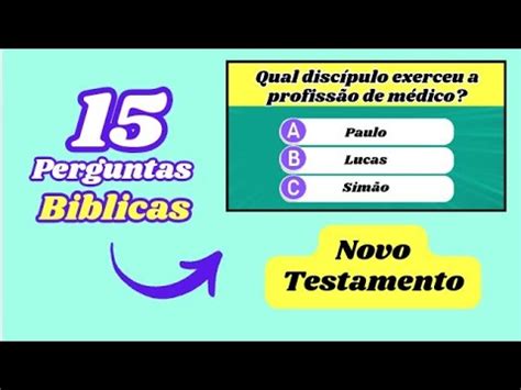 Quiz B Blico Novo Testamento Youtube