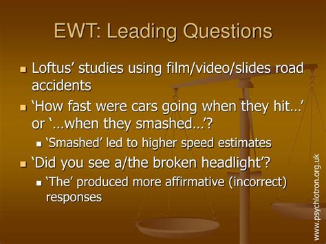 Ppt Eyewitness Testimony Powerpoint Presentation Free Download Id