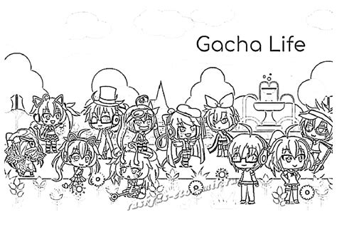 Картинки гача лайф раскраски - 31 фото