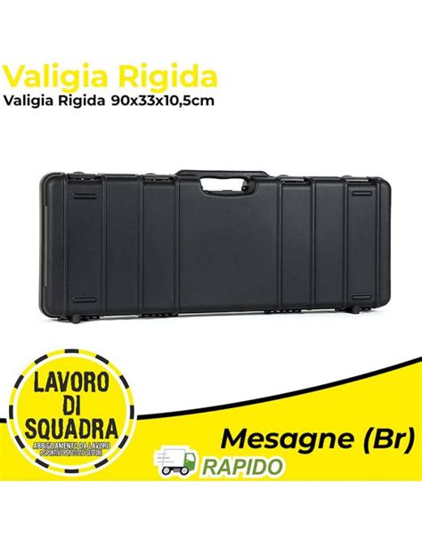 Valigia Rigida Per Fucile In Plastica Hard Case Trasporto Nera X X