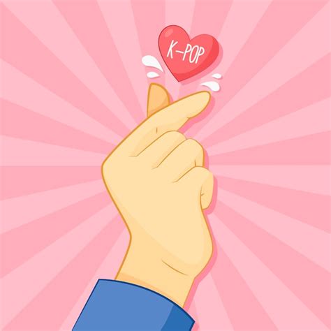 Vinger Hart Handgetekende Gratis Vector