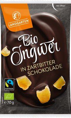 Bio Ingwer In Zartbitter Schokolade G