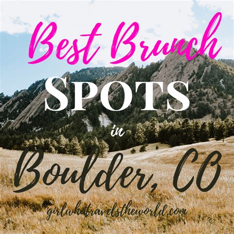 Best Brunch Spots in Boulder, Colorado - Girl Who Travels the World