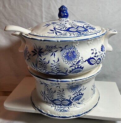 Blue Danube Soup Tureen Japan Blue Onion Amazing Condition Ebay