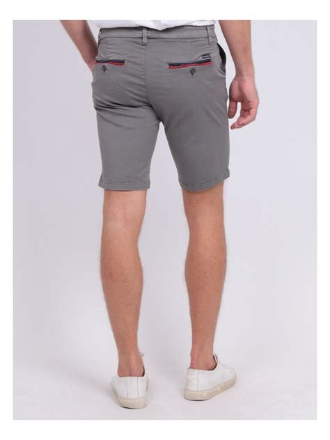 Bermuda Chino Slim Berkley Gris Fonc Kiabi