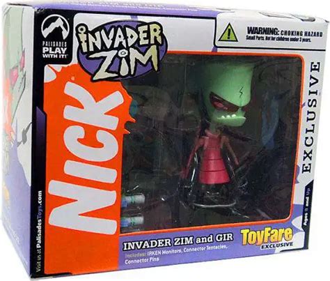 Invader Zim Zim Gir Exclusive Action Figure 2 Pack Palisades Toys Toywiz