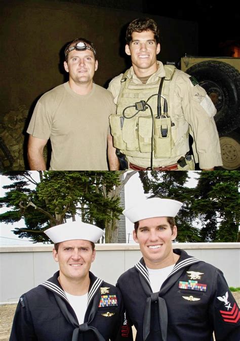 two men in sailor's hats are smiling for the camera and another man is ...