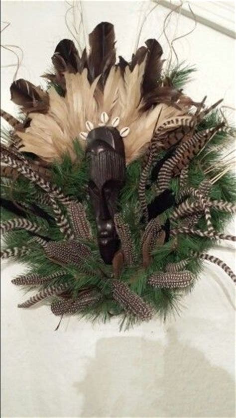 Afrocentric Tribal Wreath Halloween Wreath Christmas Wreaths