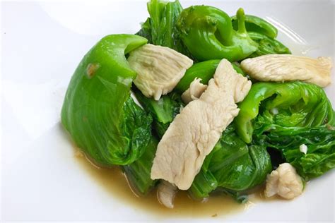 Stir Fried Ginger Chicken With Chinese Mustard Gai Choy Asian